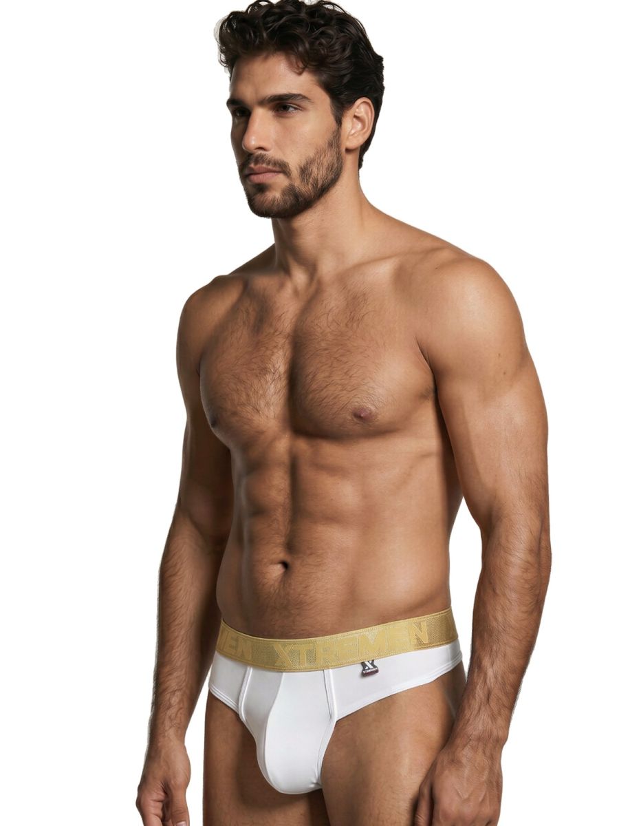 Xtremen 91253 Mens Daily Comfort Microfiber Thongs White