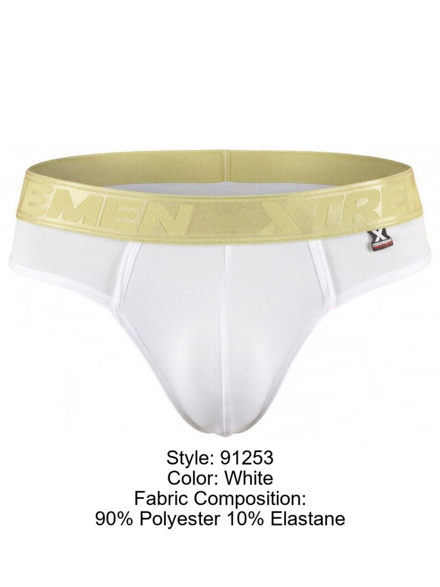 Xtremen 91253 Mens Daily Comfort Microfiber Thongs White