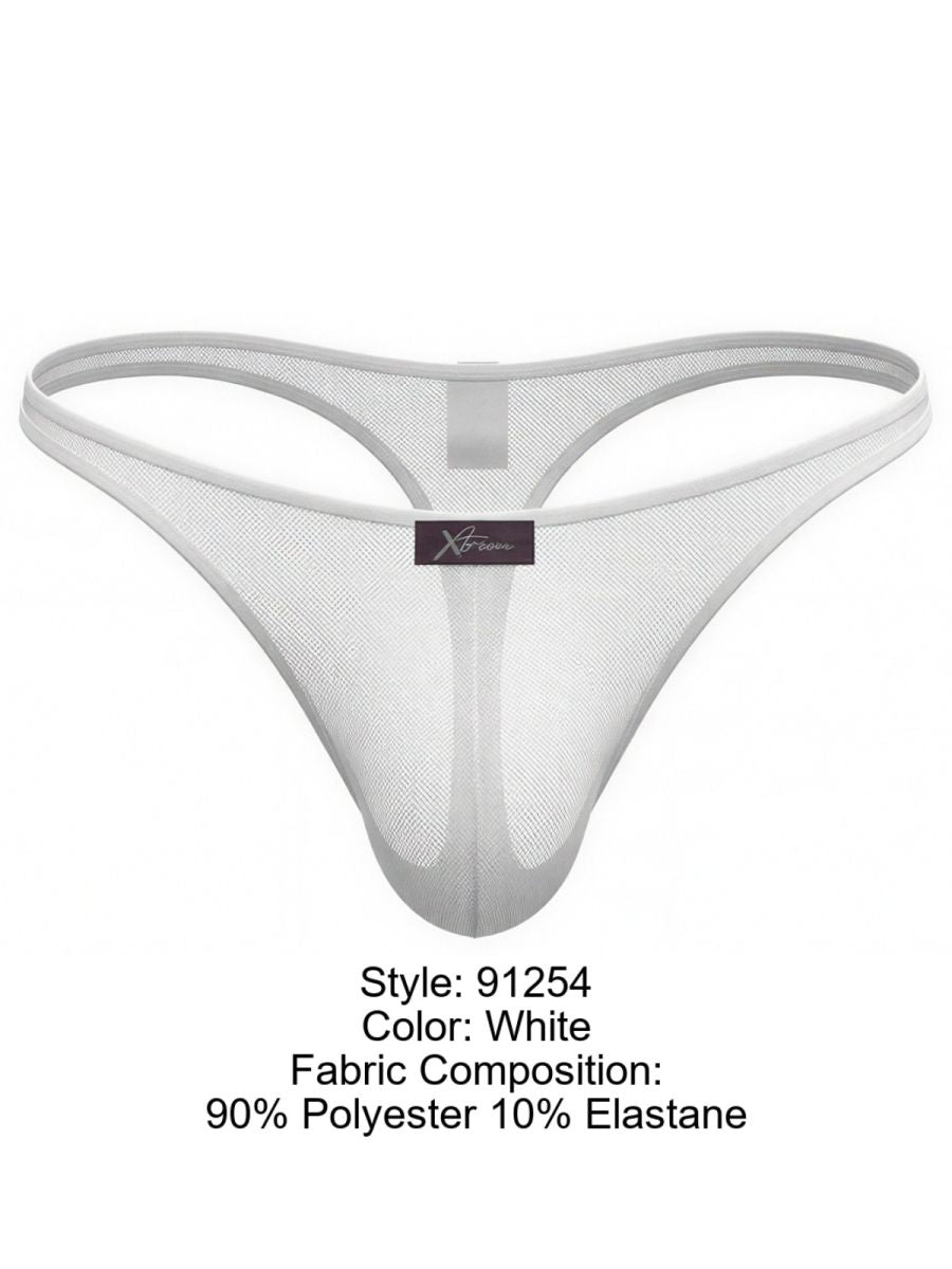 Xtremen 91254 Mens Soft & Comfortable Microfiber Thongs White