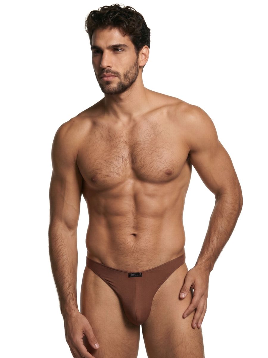 Xtremen 91255 Male Soft and Comfortable Microfiber Bikini Brief Chocolate