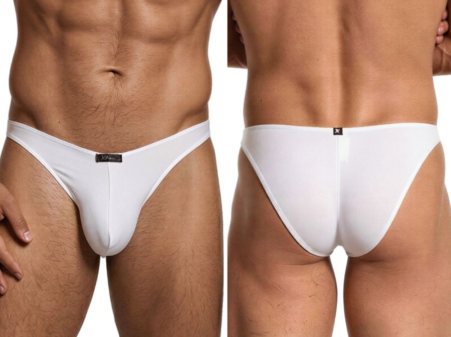 Xtremen 91255 Male Soft and Comfortable Microfiber Bikini Brief White