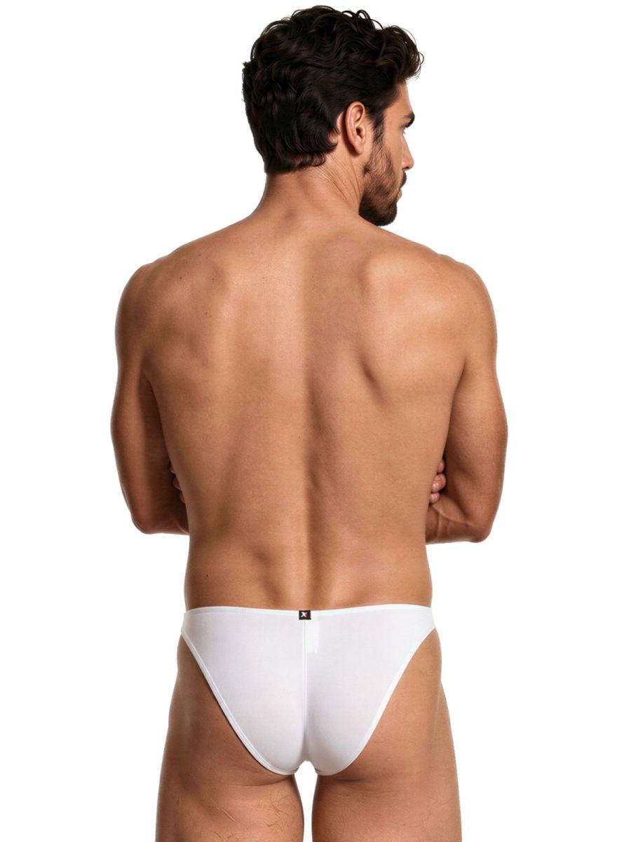 Xtremen 91255 Male Soft and Comfortable Microfiber Bikini Brief White