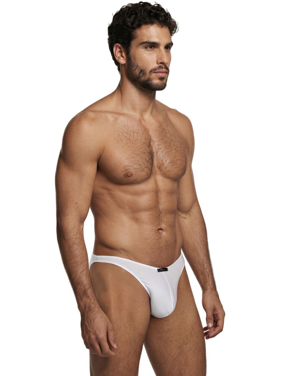 Xtremen 91255 Male Soft and Comfortable Microfiber Bikini Brief White
