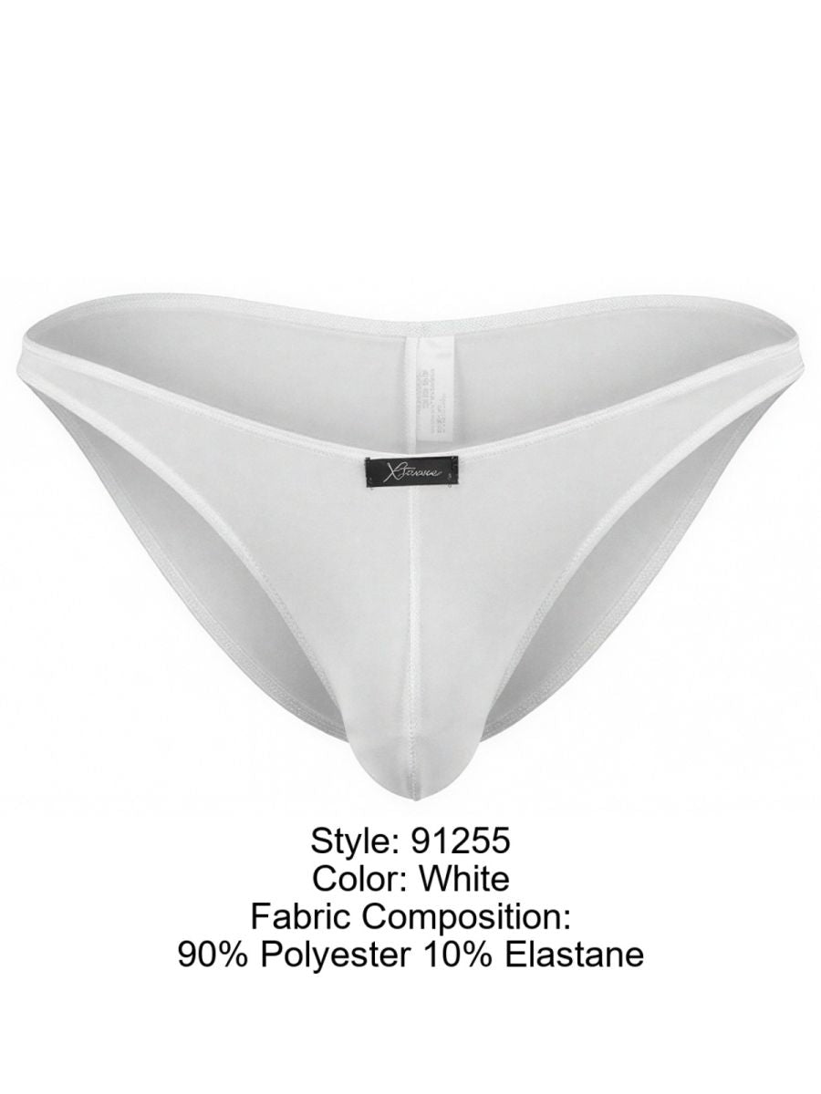Xtremen 91255 Male Soft and Comfortable Microfiber Bikini Brief White