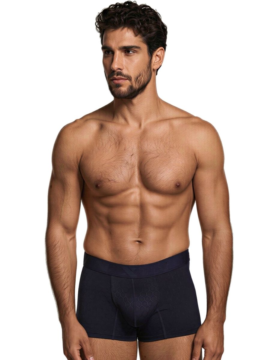 Xtremen 91256 Mens Soft & Comfortable Microfiber Boxer Briefs Dark Blue