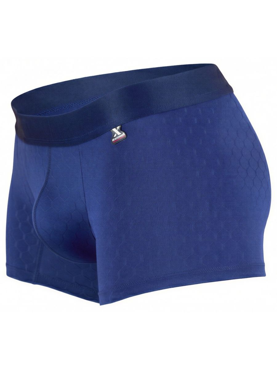 Xtremen 91256 Mens Soft & Comfortable Microfiber Boxer Briefs Dark Blue