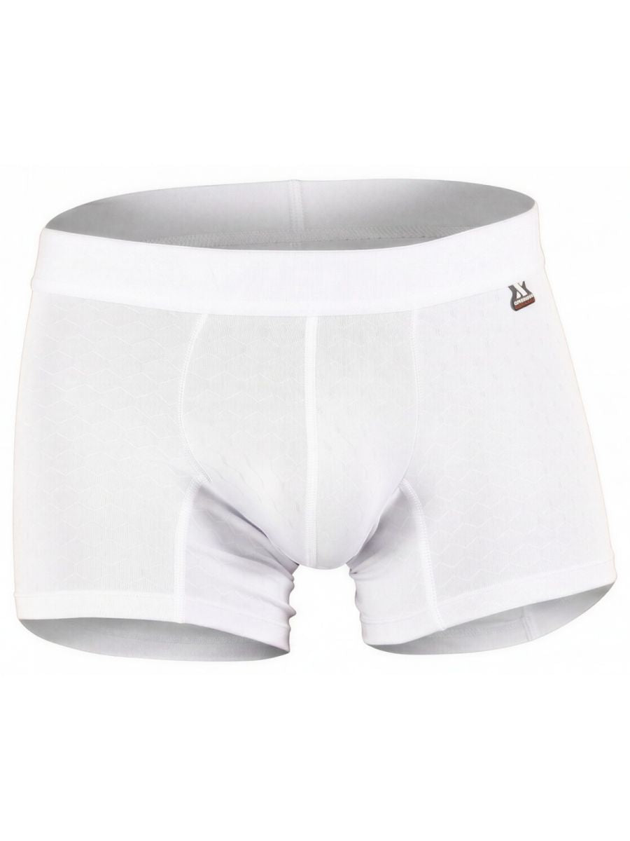 Xtremen 91256 Mens Soft & Comfortable Microfiber Boxer Briefs White