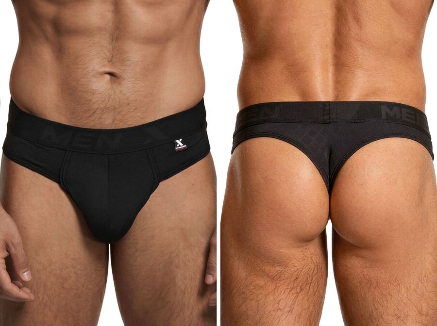 Xtremen 91257 Mens Soft & Comforatable Microfiber Thongs Black