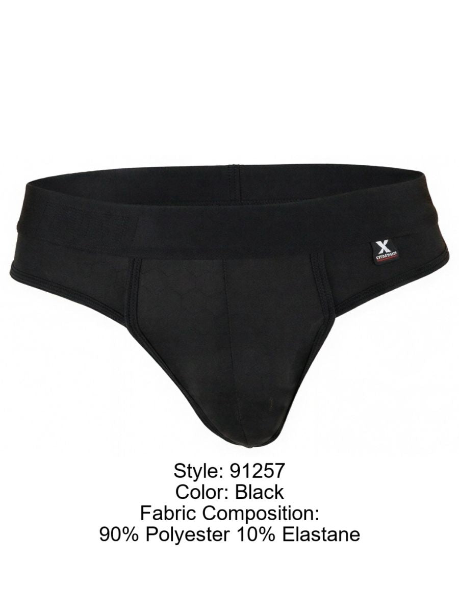 Xtremen 91257 Mens Soft & Comforatable Microfiber Thongs Black