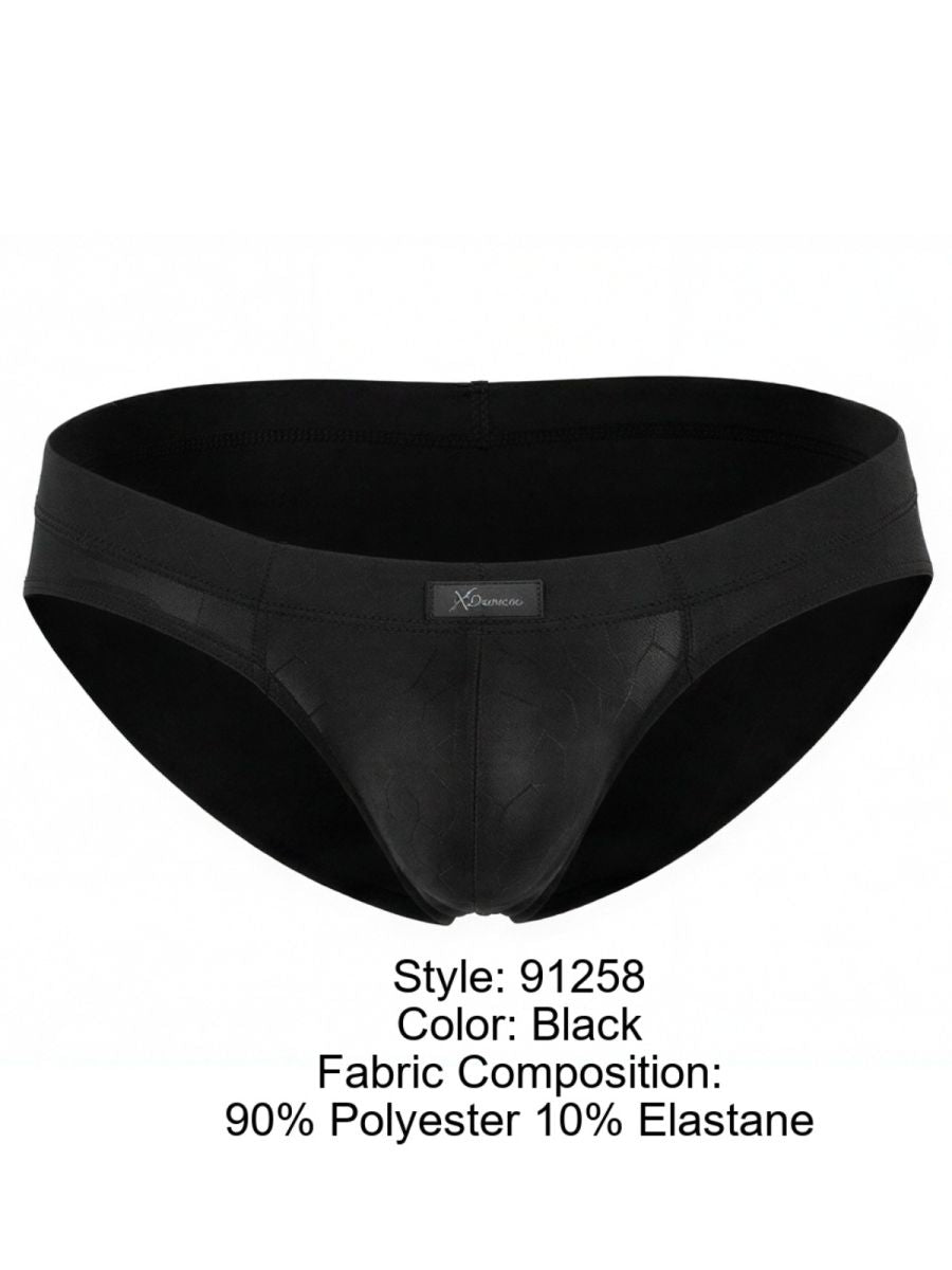 Xtremen 91258 Mens Soft & Comfortable Microfiber Briefs Black