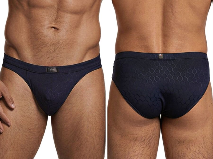 Xtremen 91258 Mens Soft & Comfortable Microfiber Briefs Dark Blue