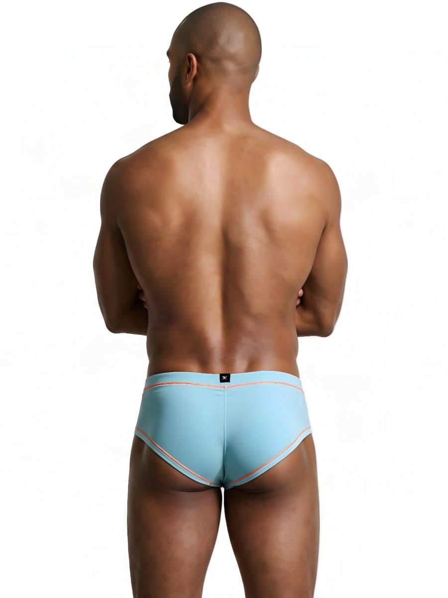 Xtremen 91260 Mens Microfiber Ultra Sleek Briefs Light Blue
