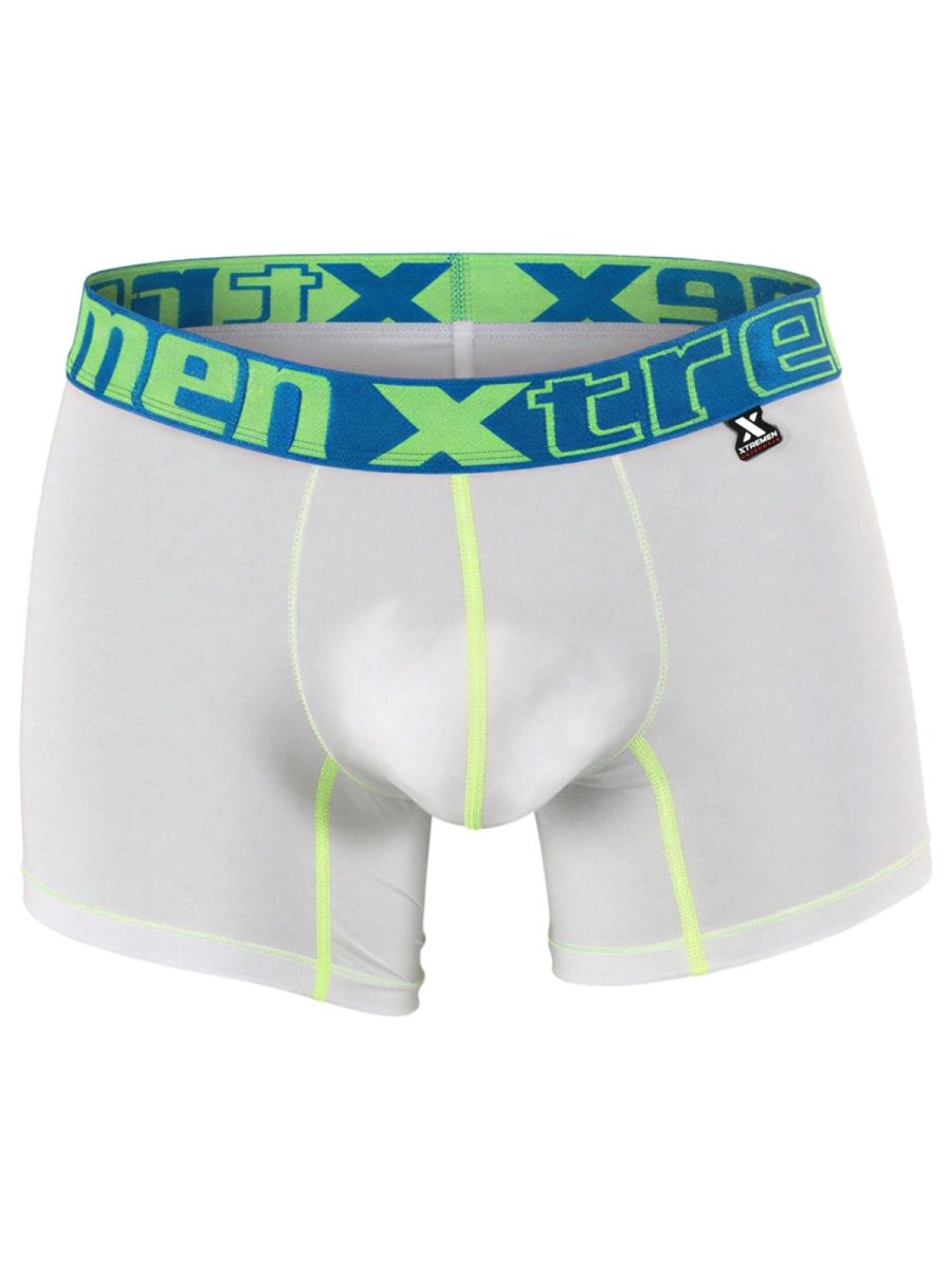 Xtremen 91271 Mens Microfiber Ultimatee Comfort & Athletic Style Boxer Briefs White