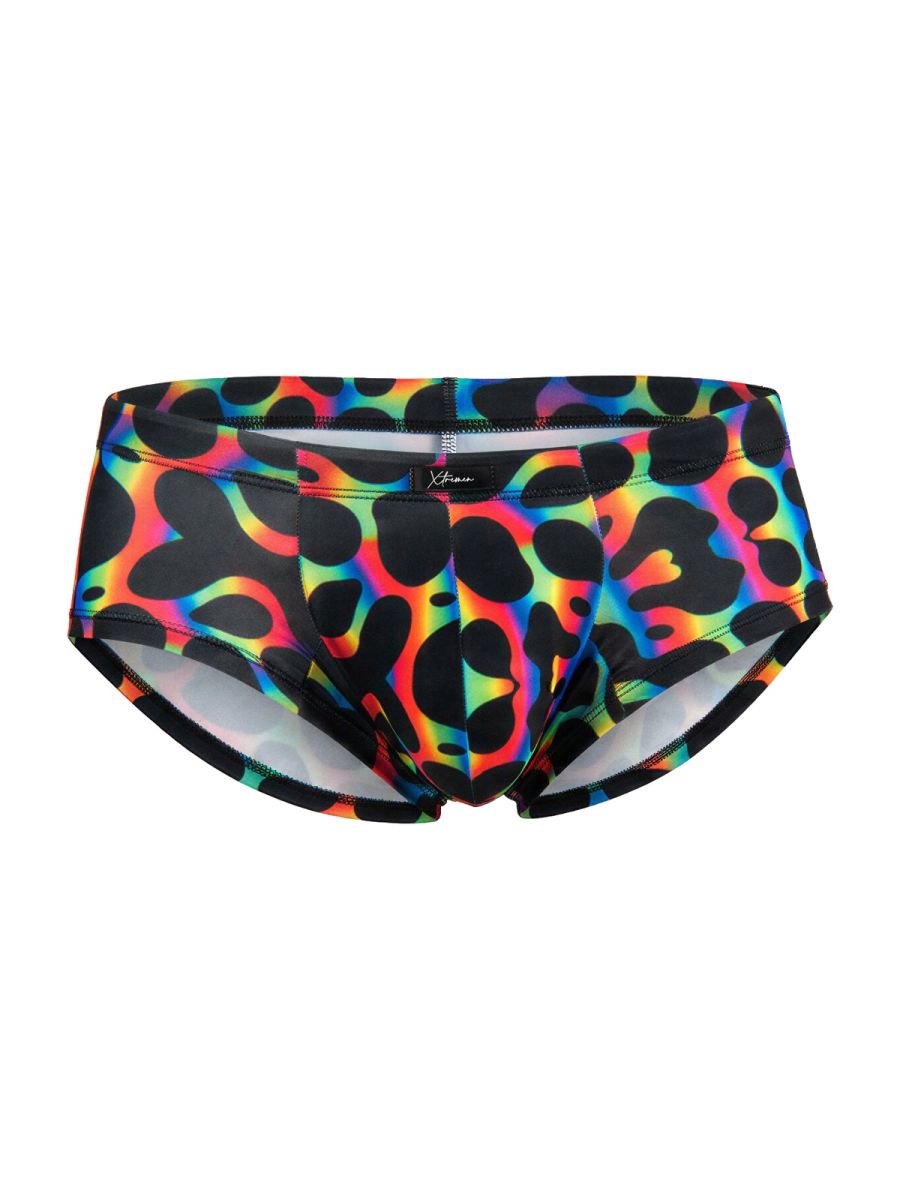 Xtremen 91283 Ultimate Low-Rise Rainbow Printed Briefs Mushroom