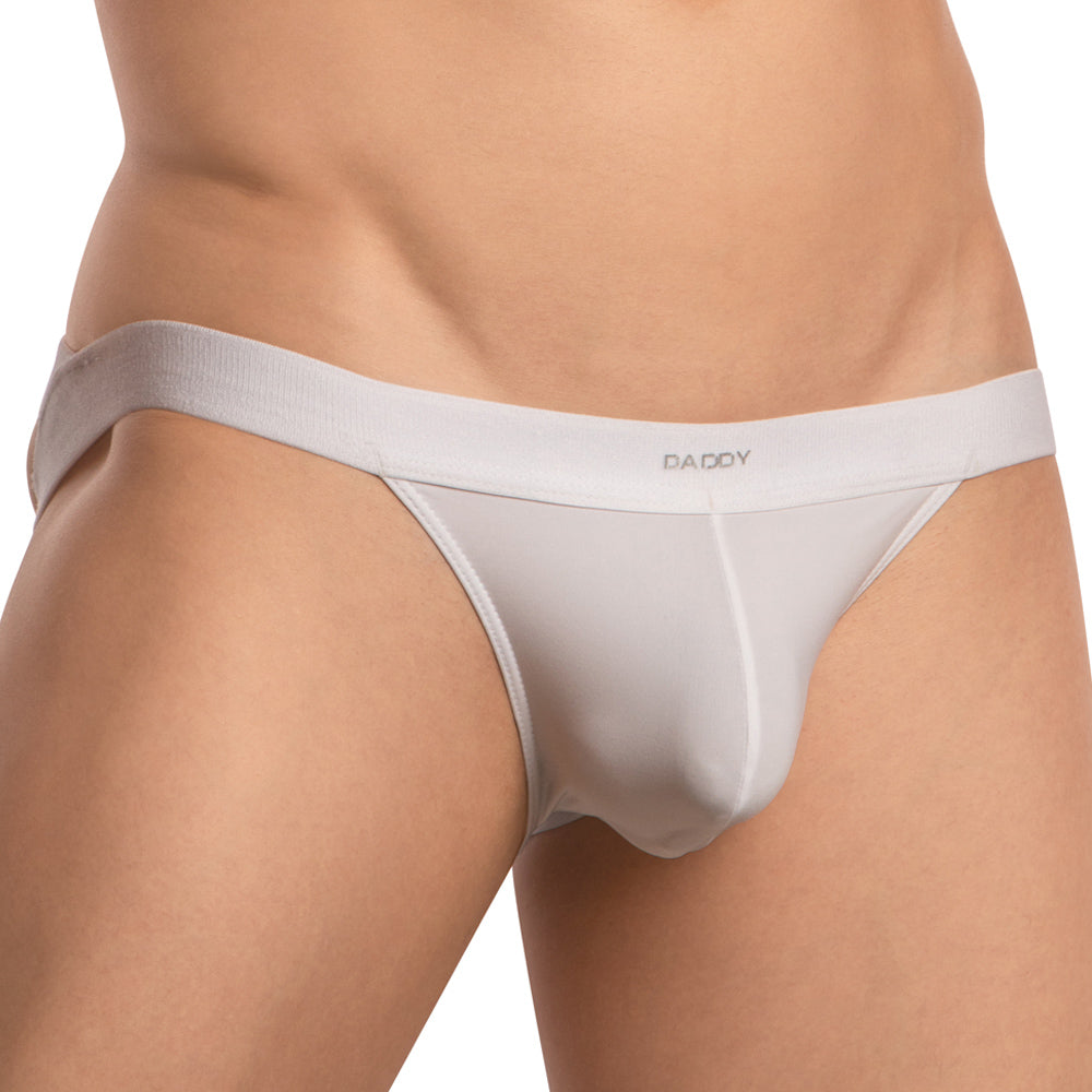 Daddy DDE057 Criss-Cross Straps Jockstrap Mens Underwear White Plus Sizes