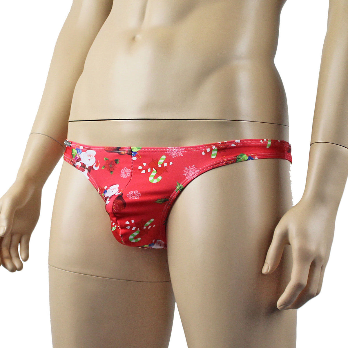 Mens Christmas Santa G string Thong