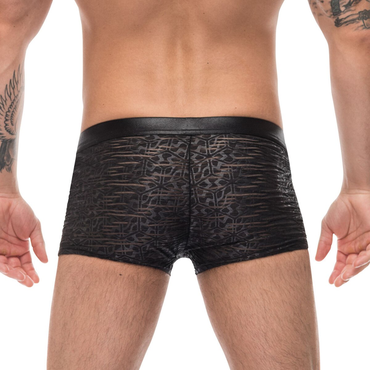 Mens Zip Pouch Boxer Briefs