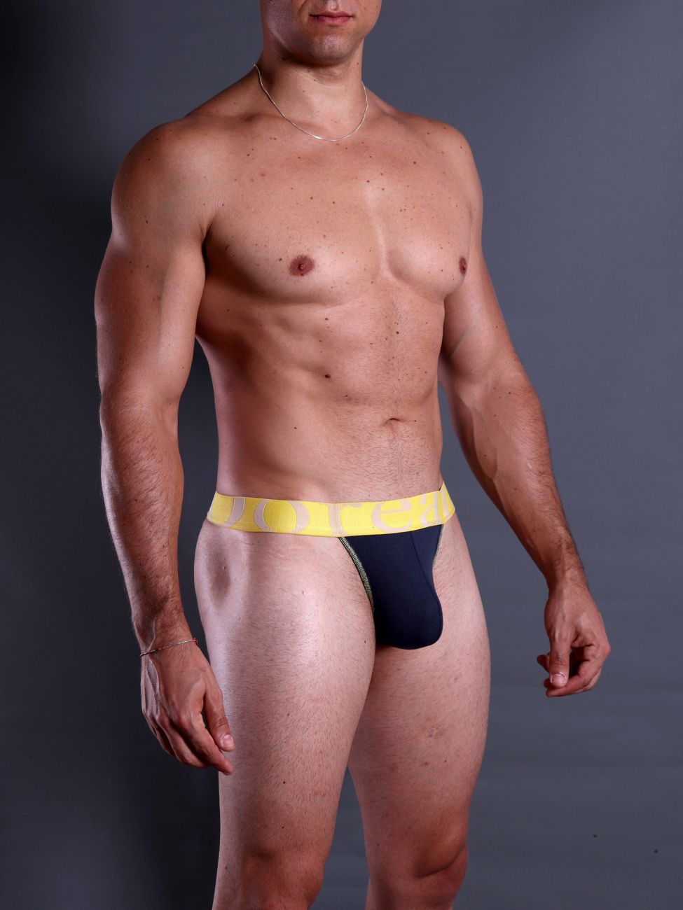 Doreanse 1379-NVY Micromodal Mens Thong Navy Blue