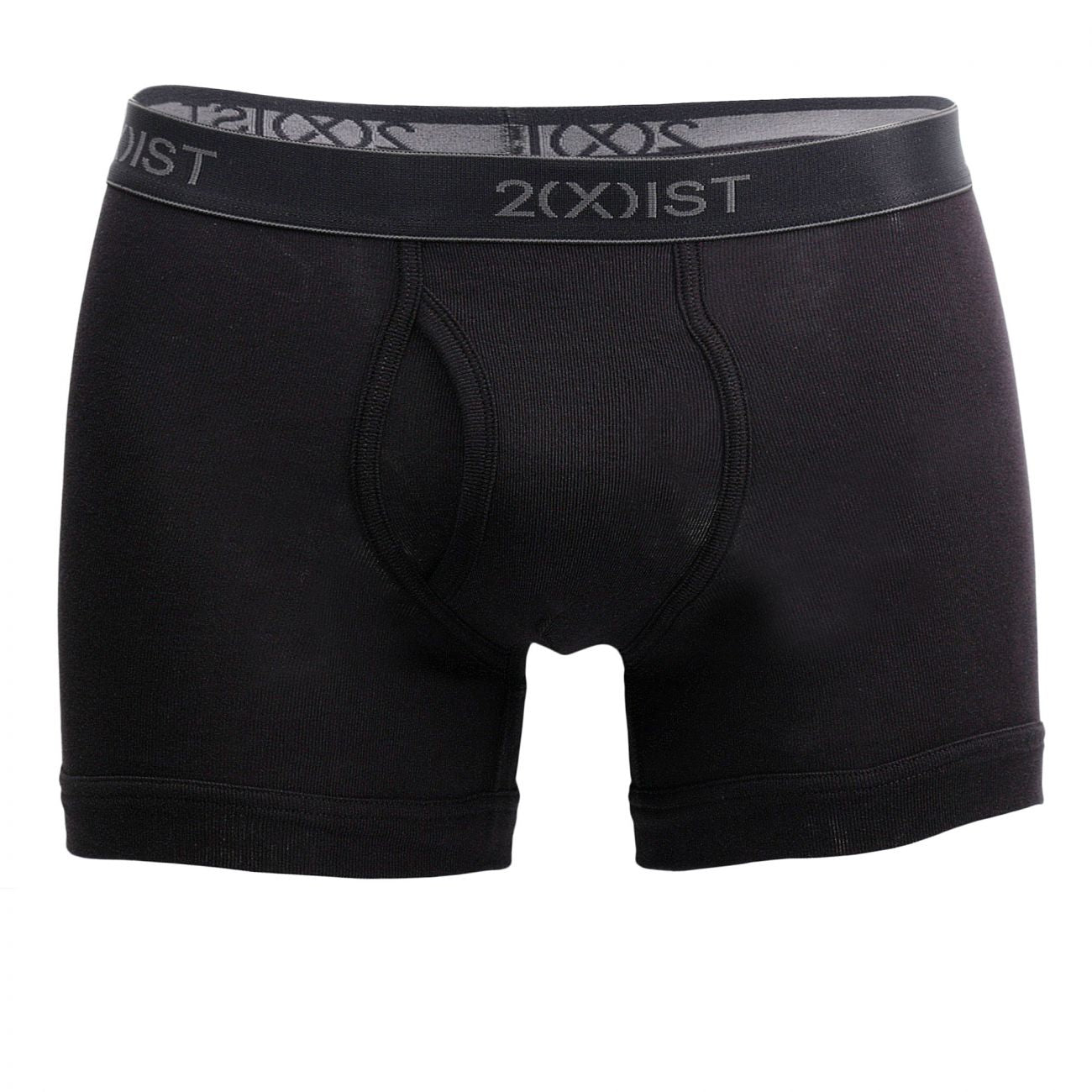 2(X)IST 3102030403 Cotton 3PK Boxer Briefs Black