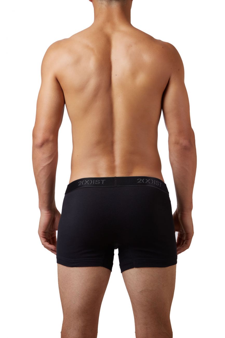 2(X)IST 3102030403 Cotton 3PK Boxer Briefs Black