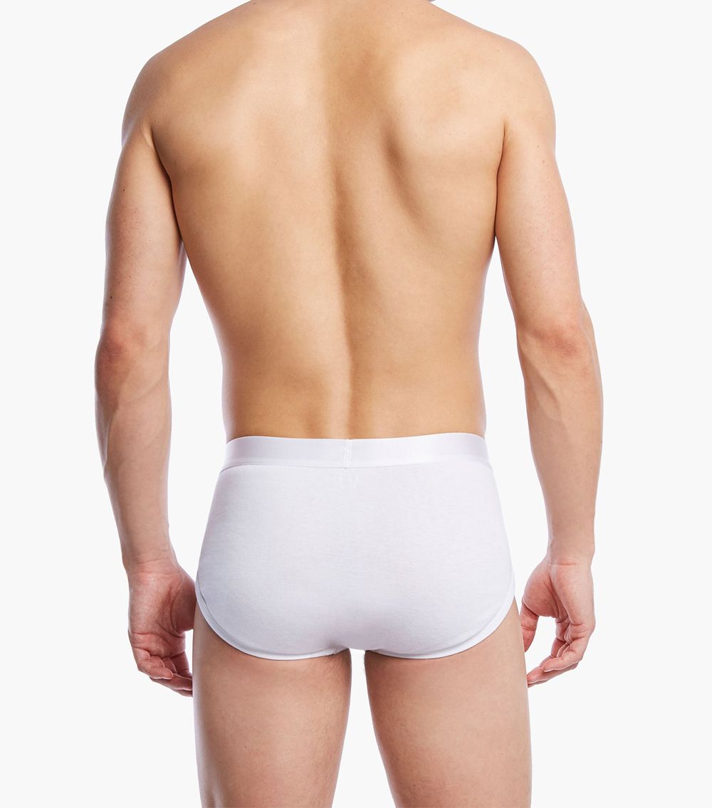 2(X)IST 3104100301 Pima Cotton Contour Pouch Briefs White
