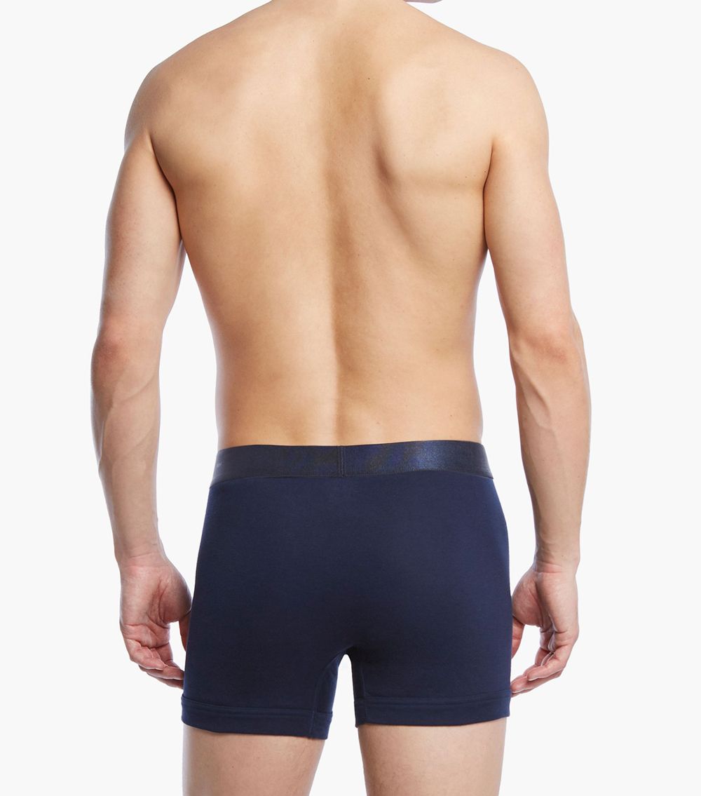 2(X)IST 3104100401 Pima Cotton Boxer Briefs Navy
