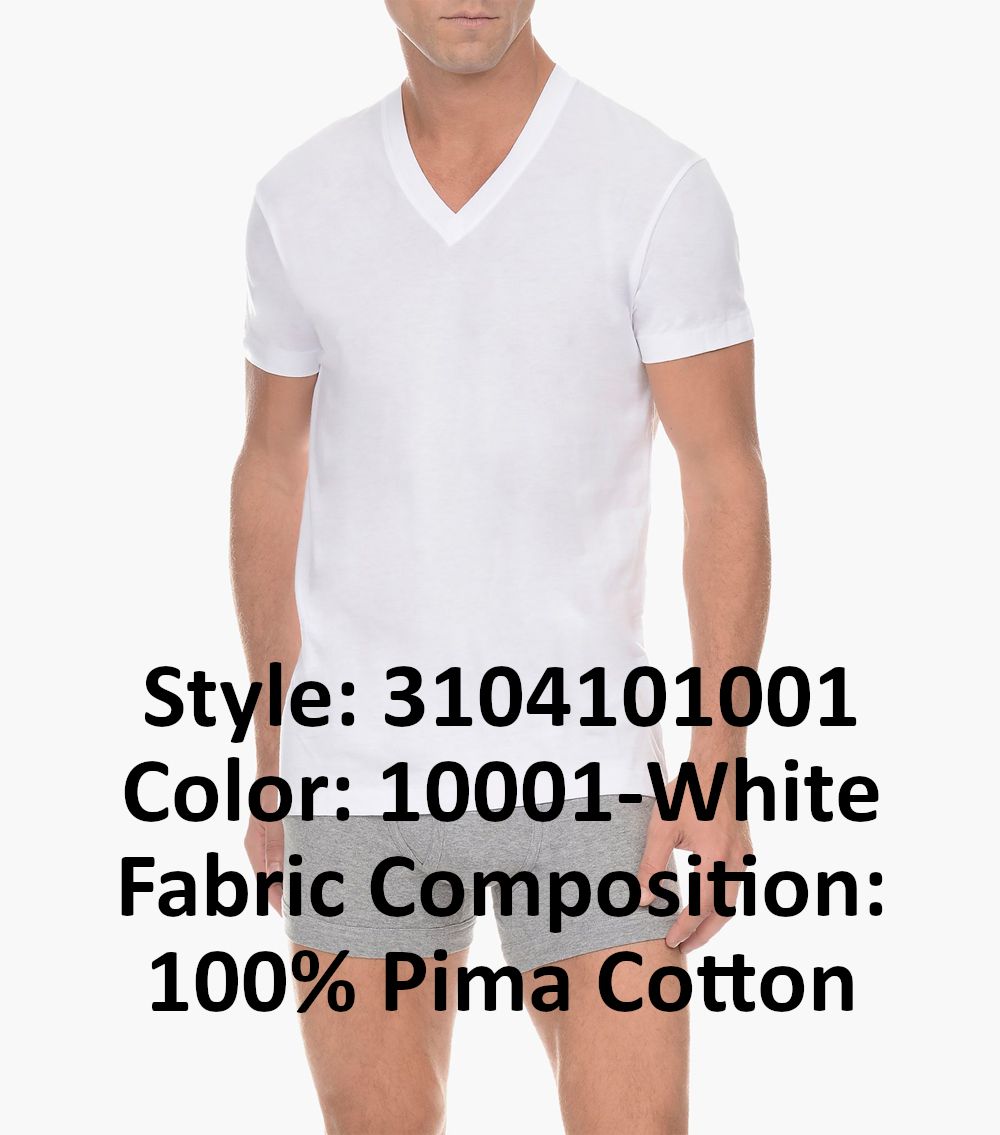 2(X)IST 3104101001 Pima Cotton V-Neck T-Shirt