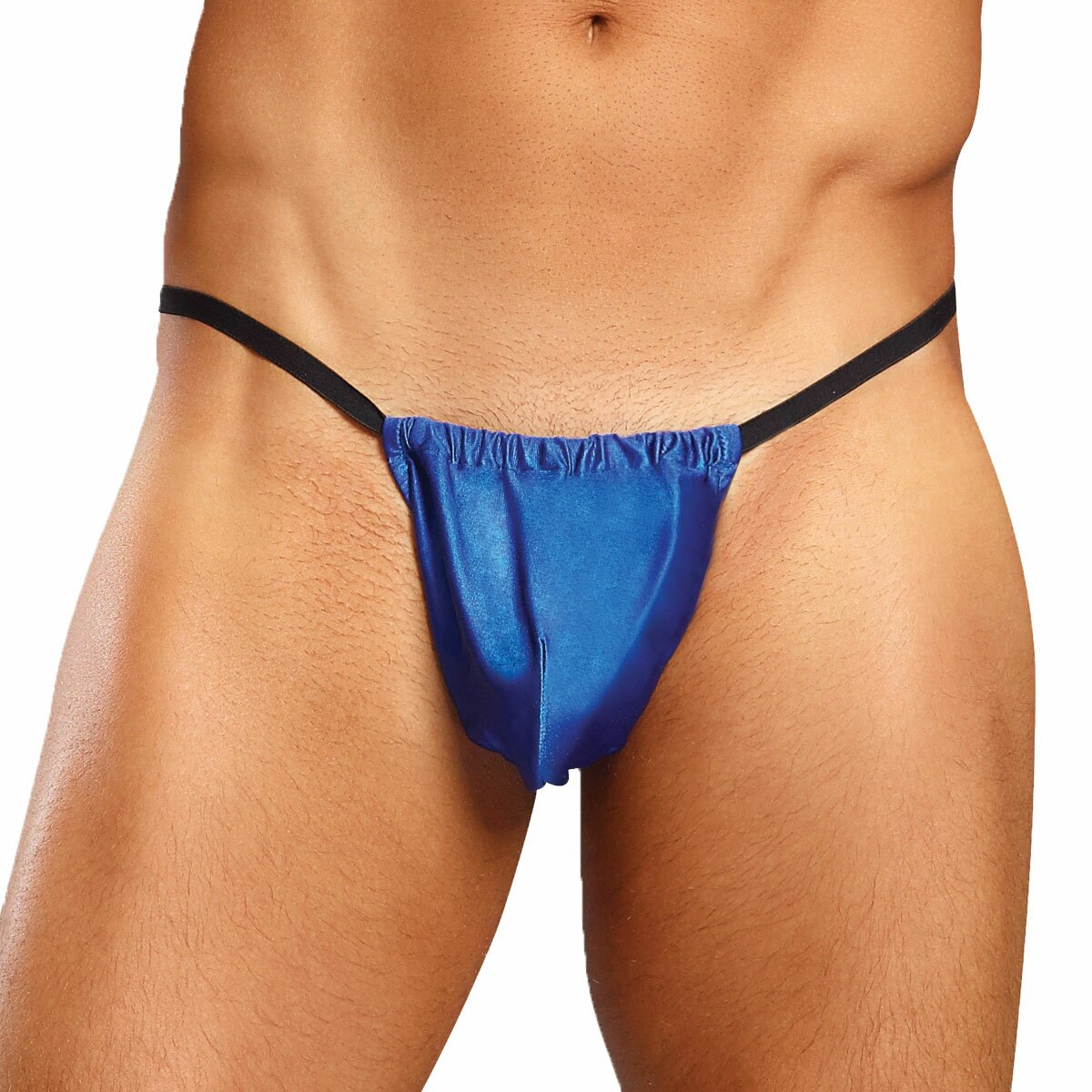 Satin Lycra Pouch Blue