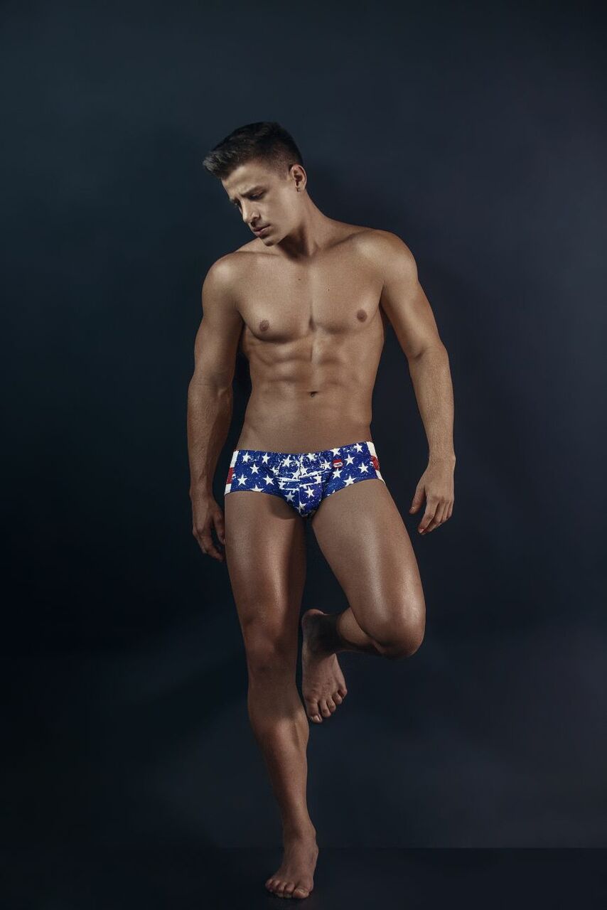 SALE - Mens USA Flag Anatomic Bikini Briefs