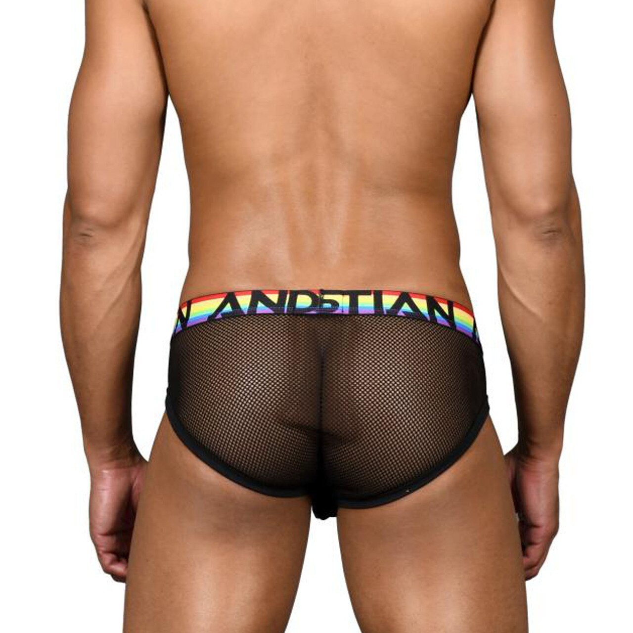 SALE - Mens Andrew Christian Pride Net Mesh Brief w/ Almost Naked