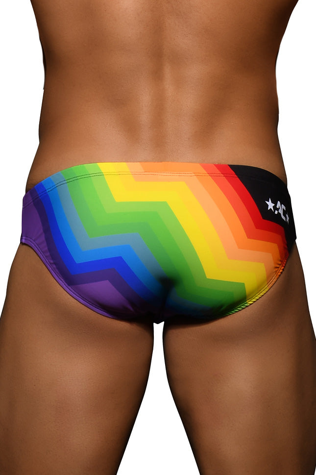 JCSTK - Andrew Christian AC-70015 Pride Vision Underwear Bikini Swimwear for Men Printed