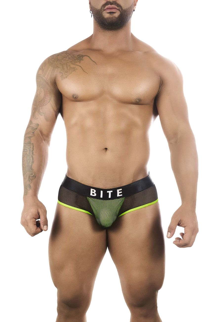 BiteWear BW2023101 Discreet Apricot Jockstrap Black Green