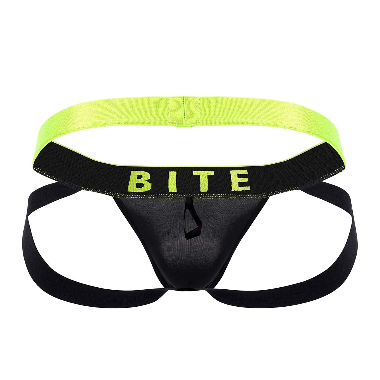 BiteWear BW2023104 Sassy Peach Jockstrap Black Green