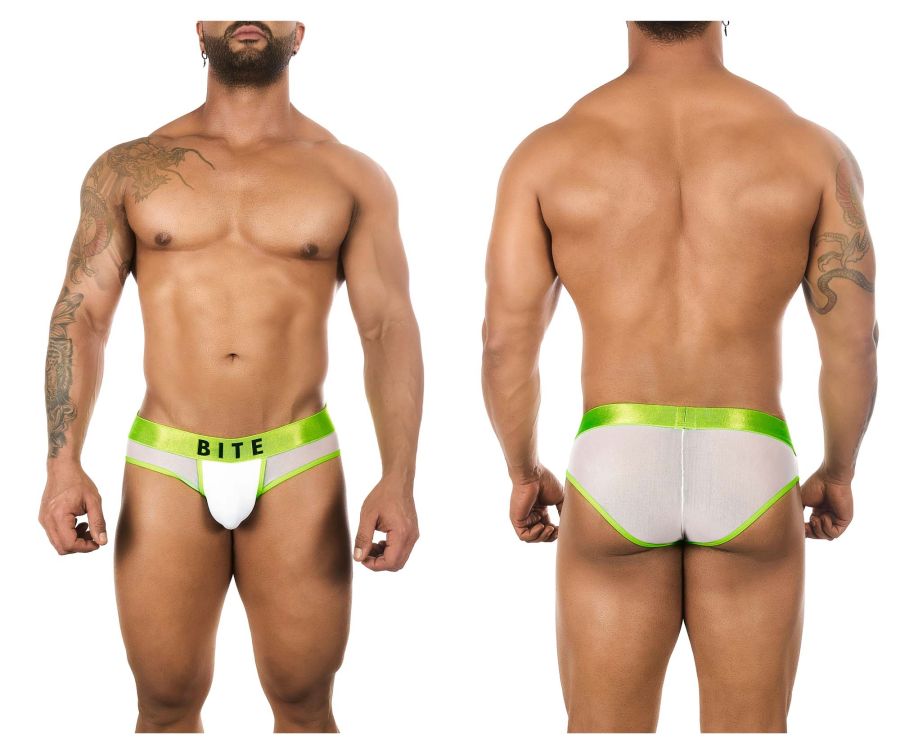 BiteWear BW2023110 Sweet Kiwi Briefs White