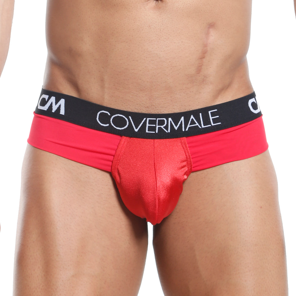 Cover Male Bum Slip Thong Red