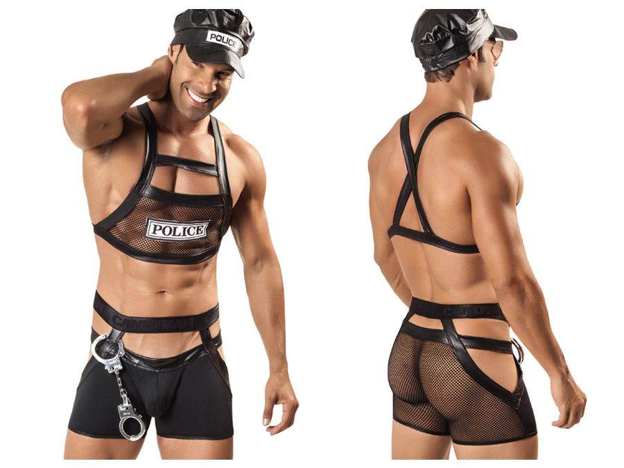 CandyMan 99152 Police Outfit Black