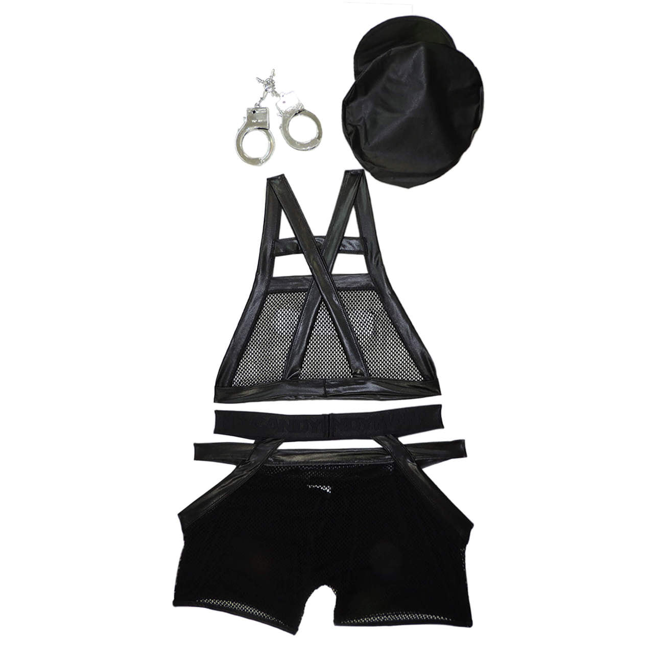 CandyMan 99152 Police Outfit Black