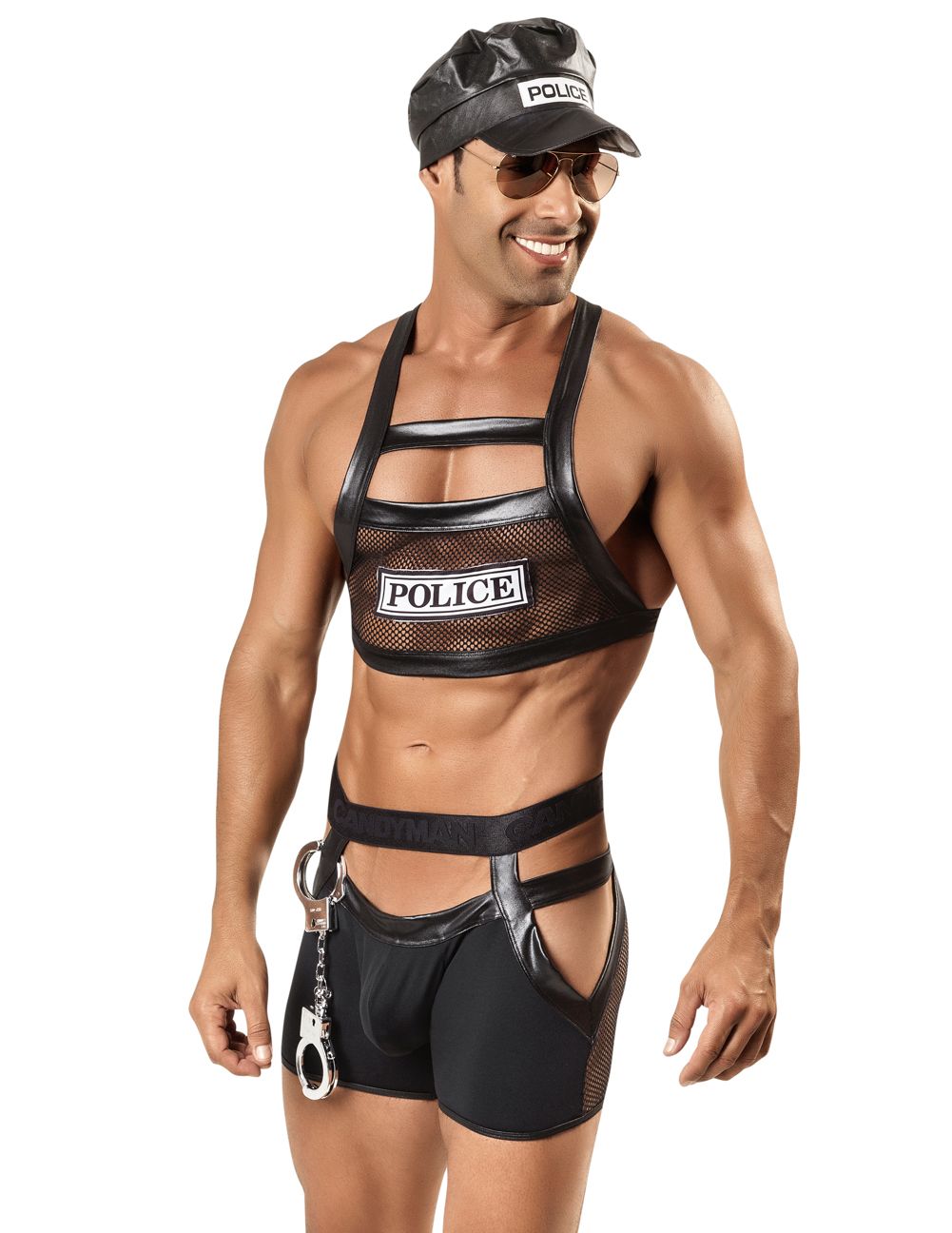 CandyMan 99152 Police Outfit Black