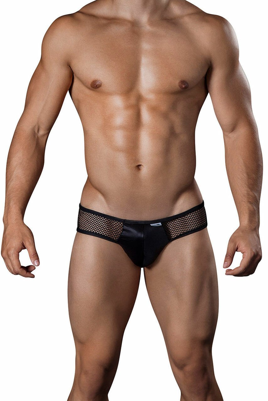 SALE - Mens Heart Fishnet Briefs