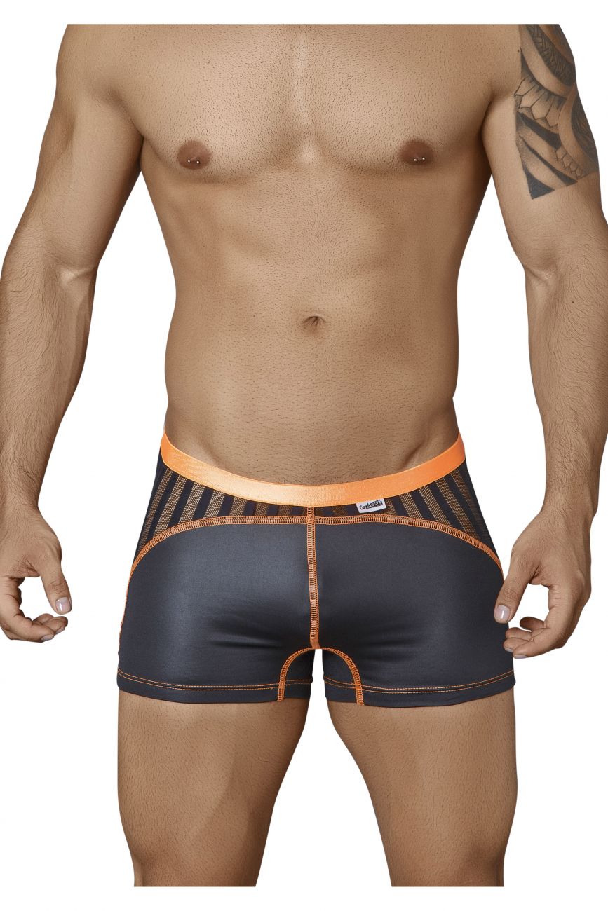 CandyMan 99329 Boxer Briefs Black and Orange