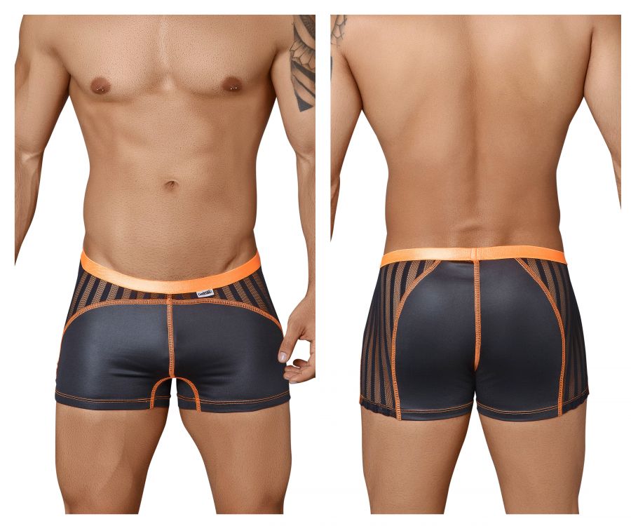 CandyMan 99329 Boxer Briefs Black and Orange