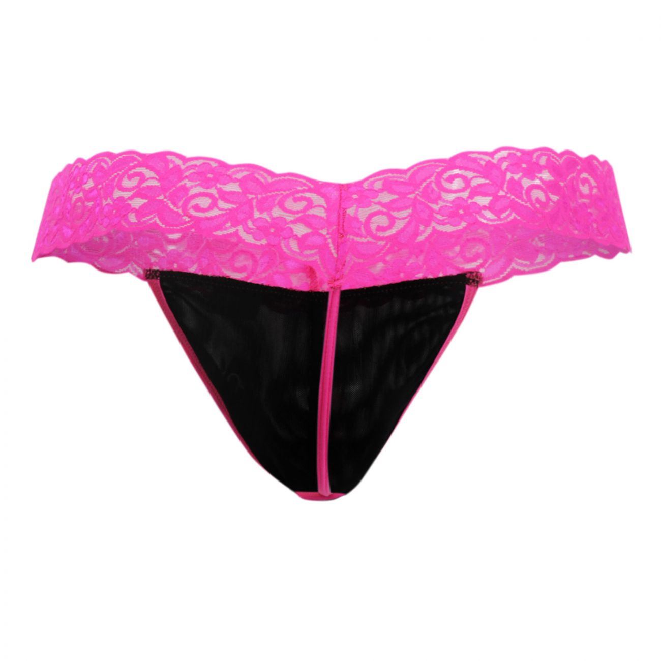 CandyMan 99370X Alluring Thongs Hot Pink Plus Sizes