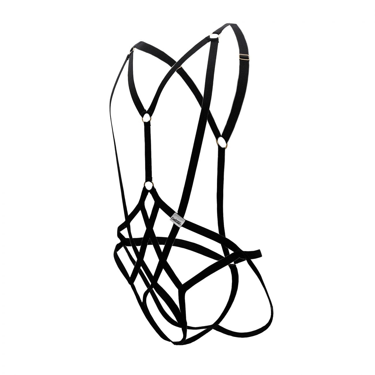 CandyMan 99396 Harness Bodysuit Black