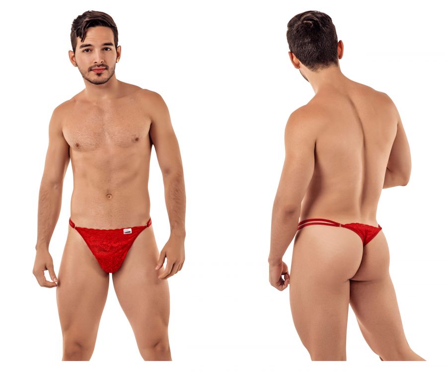 CandyMan 99421 Lace G-String Thongs Red