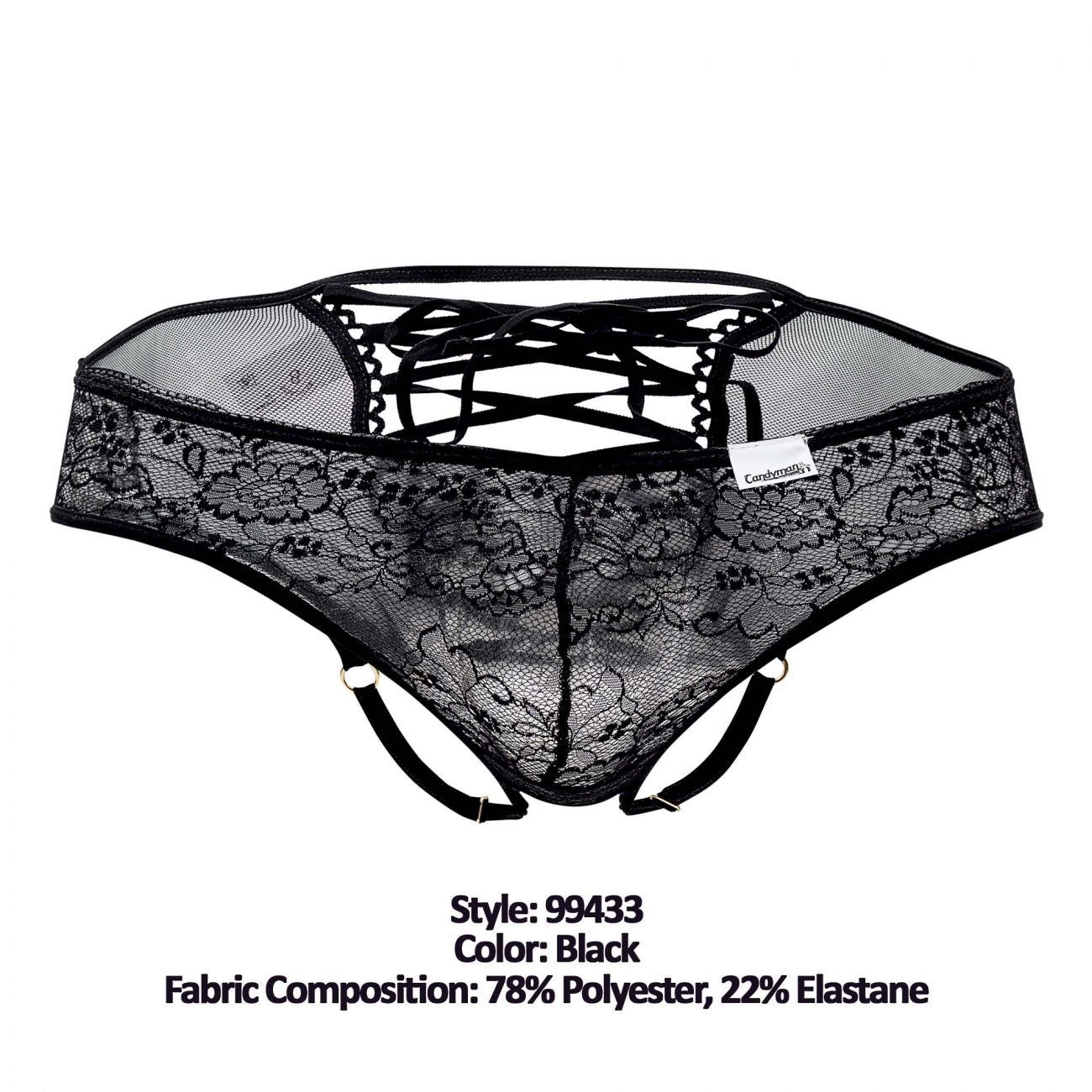 CandyMan 99434 Lace-Mesh Briefs