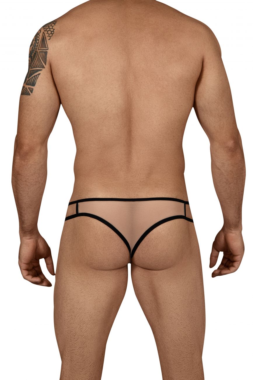 CandyMan 99435 Mesh Thongs Beige