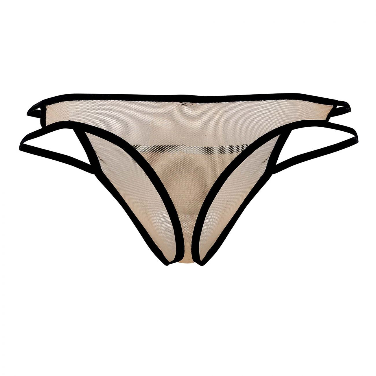 CandyMan 99435 Mesh Thongs Beige