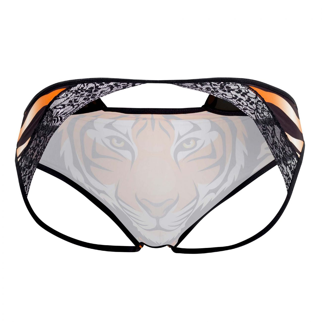 SALE - CandyMan 99458X Jockstrap Color Tiger Print Plus Sizes