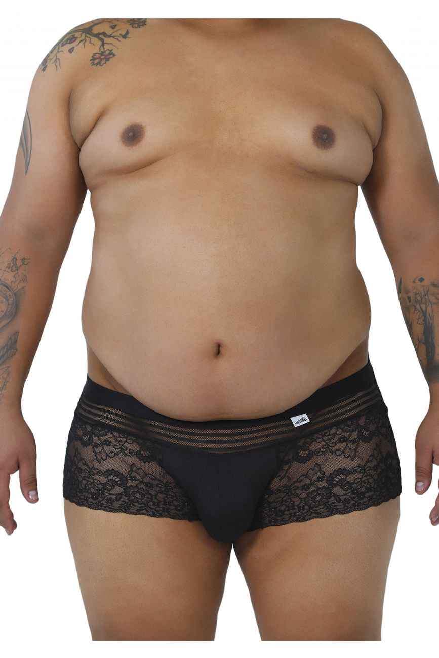 CandyMan 99466X Lace Briefs Black Plus Sizes