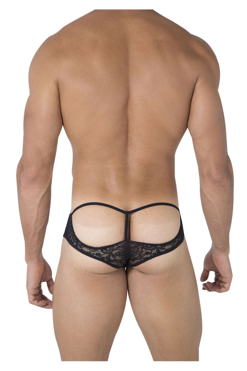 CandyMan 99471 Lace Jockstrap Black